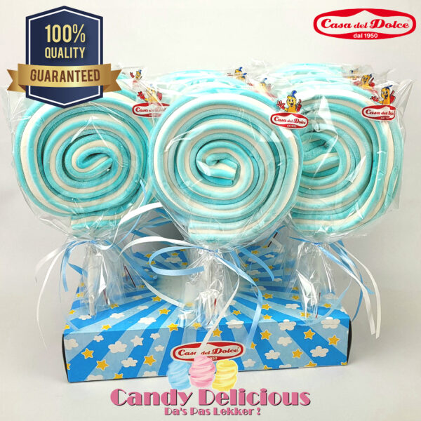 Blauwe Spiraalspek Candy Delicious