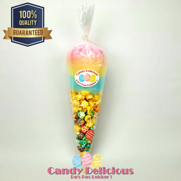 Suikerspin Popcorn Puntzak Candy Delicious