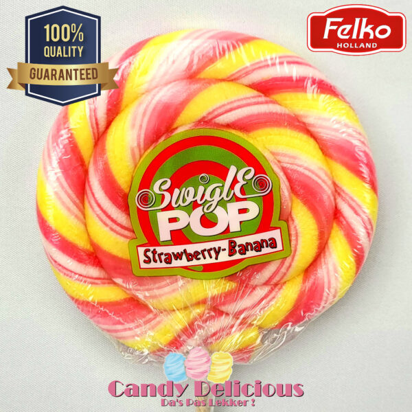 SP7019 Swigle Pop Strawberry Banana Candy Delicious