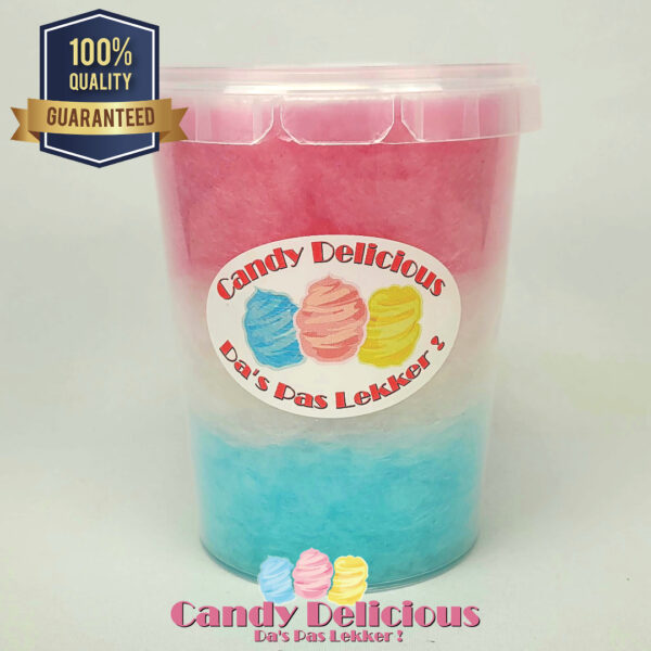 Suikerspin 05 Liter Roze Wit Blauw Candy Delicious