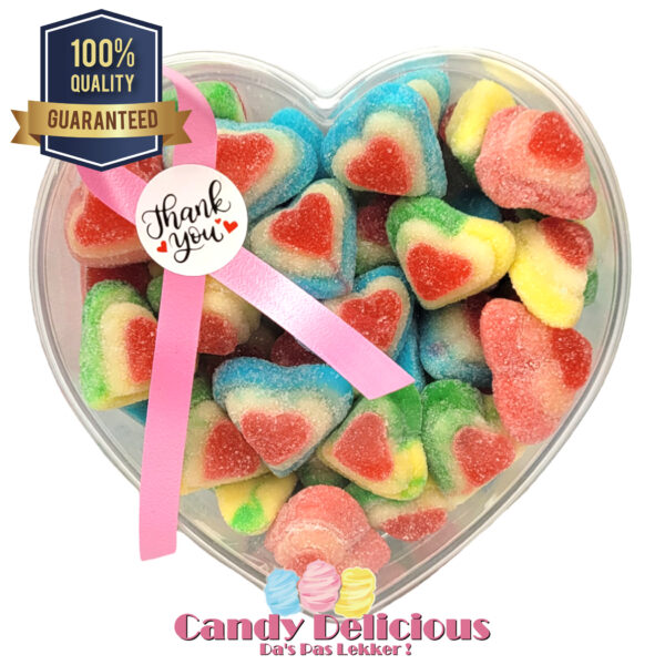 Hart met Sugared Hearts Candy Delicious