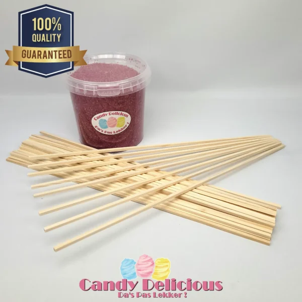 Suikerspin Pakket Donker Roze Candy Delicious