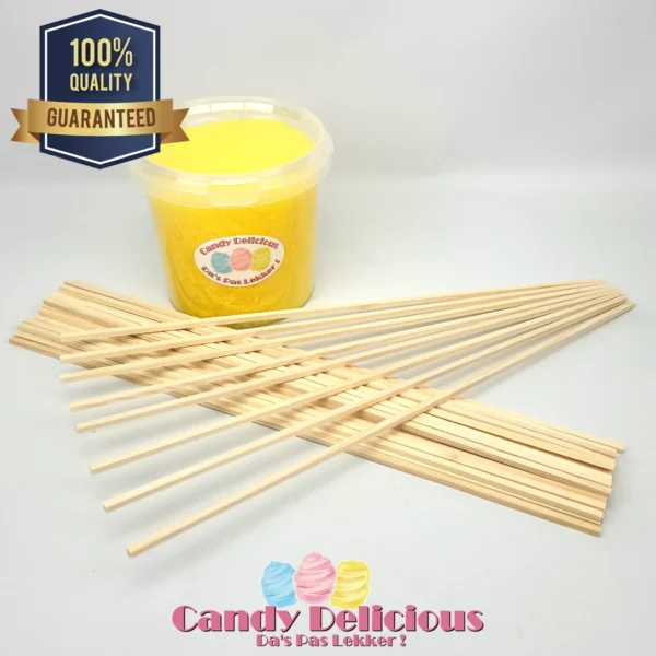 Suikerspin Pakket Geel Candy Delicious