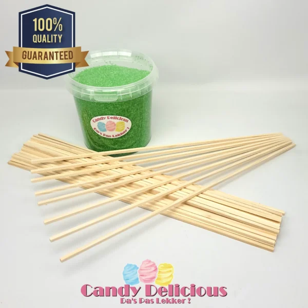 Suikerspin Pakket Groen Candy Delicious