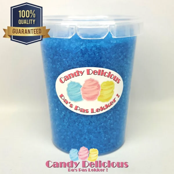 Suikerspin Suiker Blauw 400gr Candy Delicious