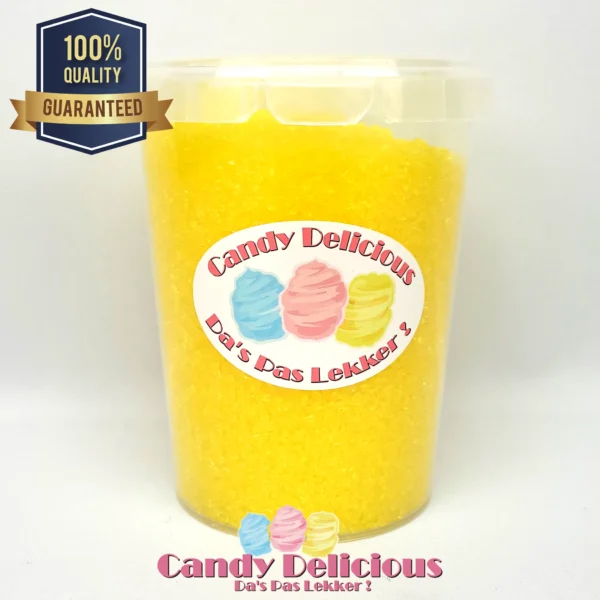 Suikerspin Suiker Geel 400gr Candy Delicious
