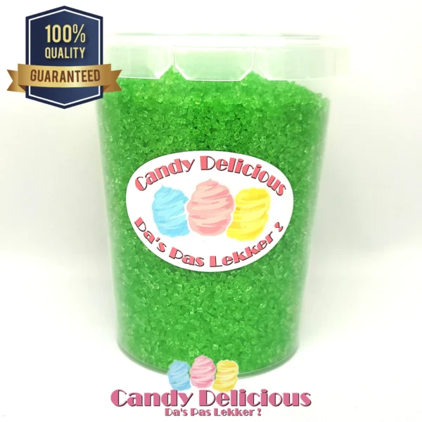 Suikerspin Suiker Groen 400gr Candy Delicious