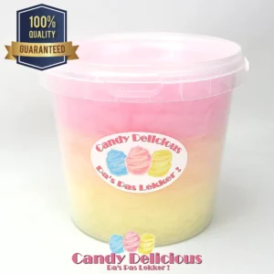 Candy Delicious Suikerspin Geel Oranje Roze Tricolore 1 liter