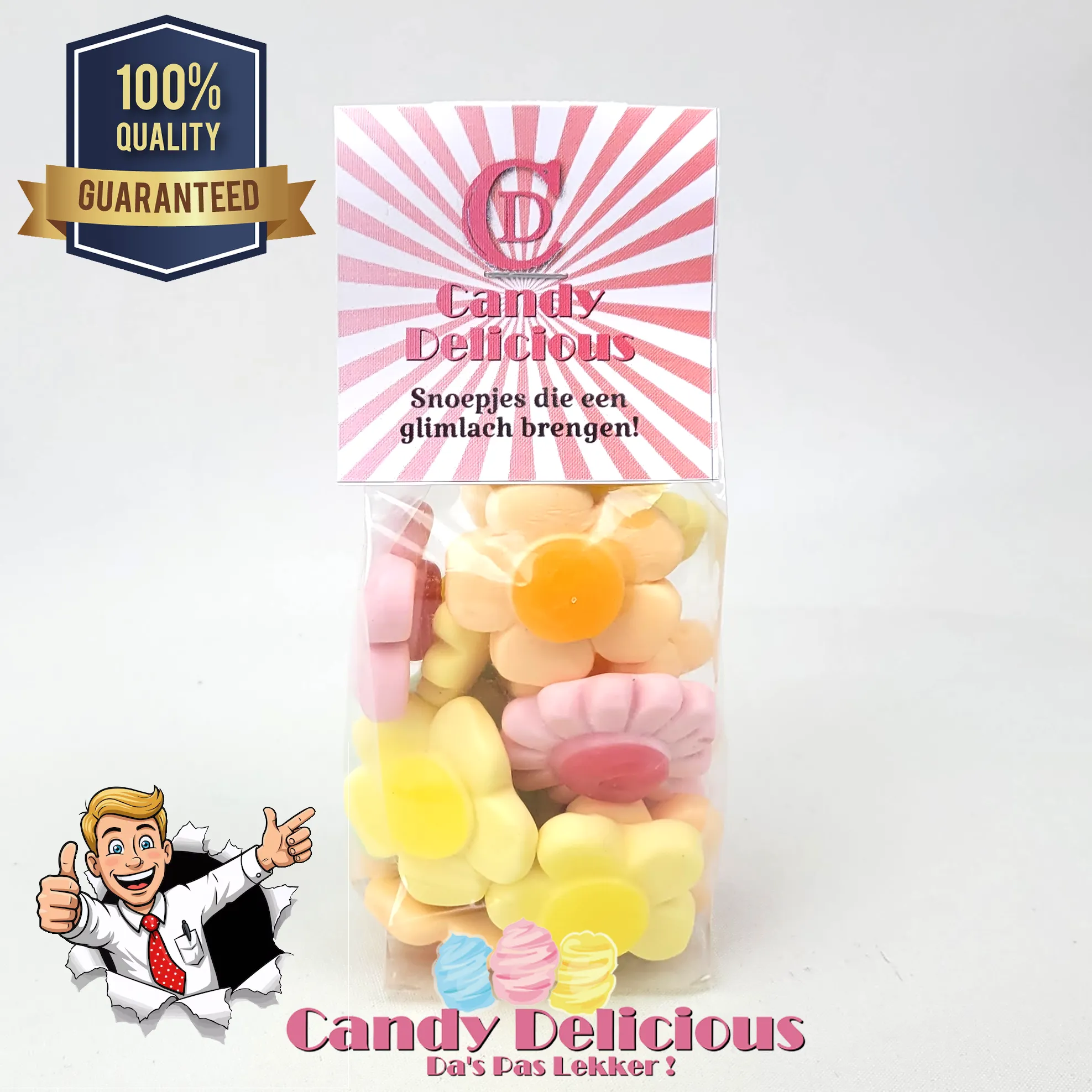 Crazy Flowers 100gr | Kermissnoep Frisia Crazy Flowers 100gr