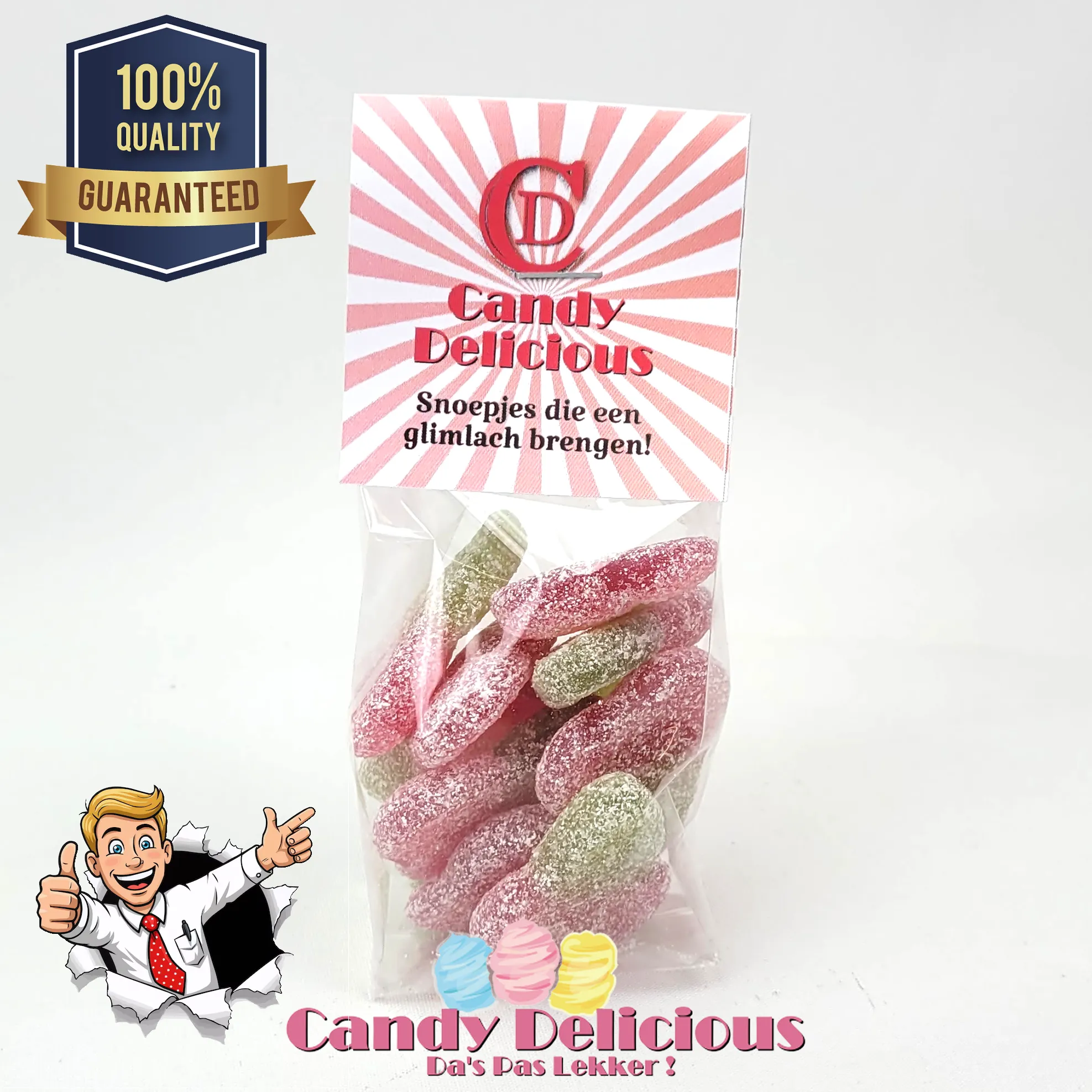 Fizzy Cherrie 100gr | Kermissnoep Frisia Fizzy Cherrie 100gr